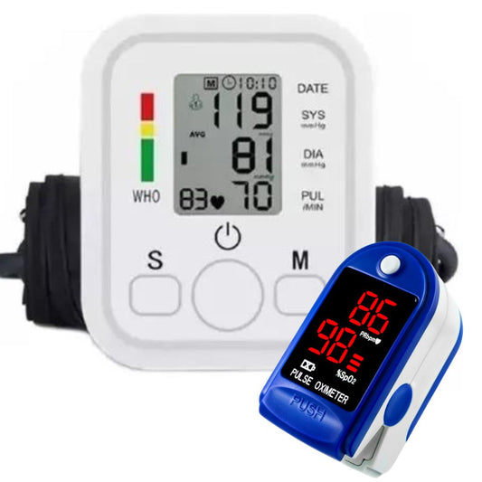 VitalCheck™ – Pack Oxímetro + Toma Presión Digital